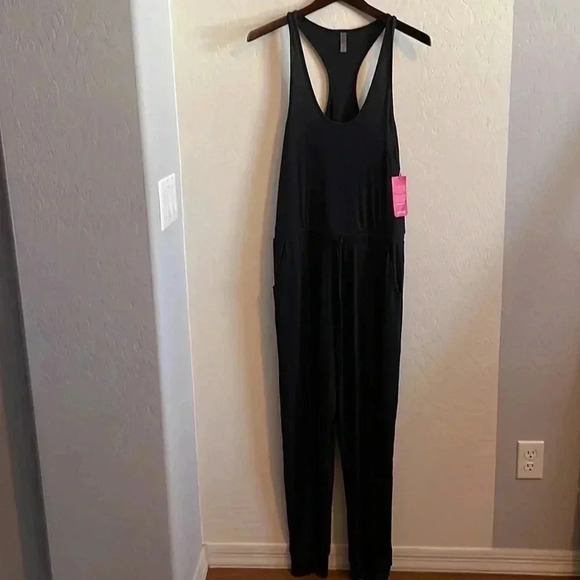 Commando Luxury Rib Racerback Jumpsuit in Black - Picture 3 of 7